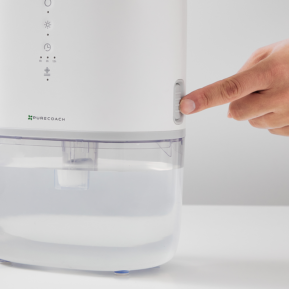 퓨어코치 DH870 LED 무드등 미니 제습기 옷장습기제거 자동운전모드