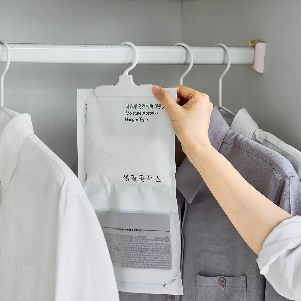 옷걸이제습제 옷걸이형 습기제거제 옷장용제습제 200g 8개 제품 이미지