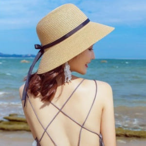 뚱크 여성 라탄 밀짚 모자 여름 비치 바캉스 자외선 차단 햇빛가리개 솔직 후기 | 실사용자 리뷰 분석 - 상품 이미지 2