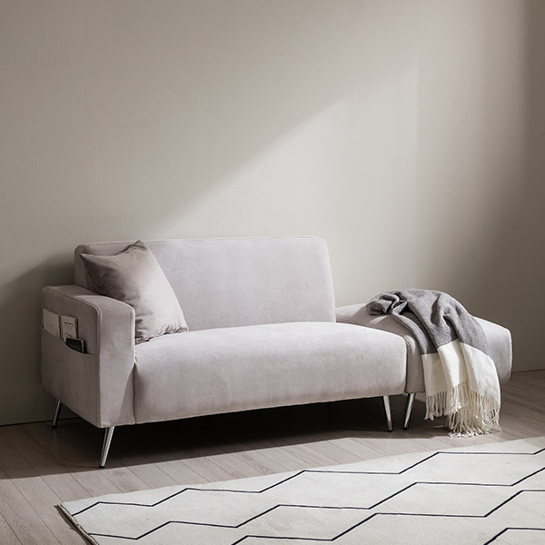 삼익가구 딘 기능성 패브릭 발수 미니 아쿠아클린 모듈 아쿠아텍스 2인용 소파(스툴포함)