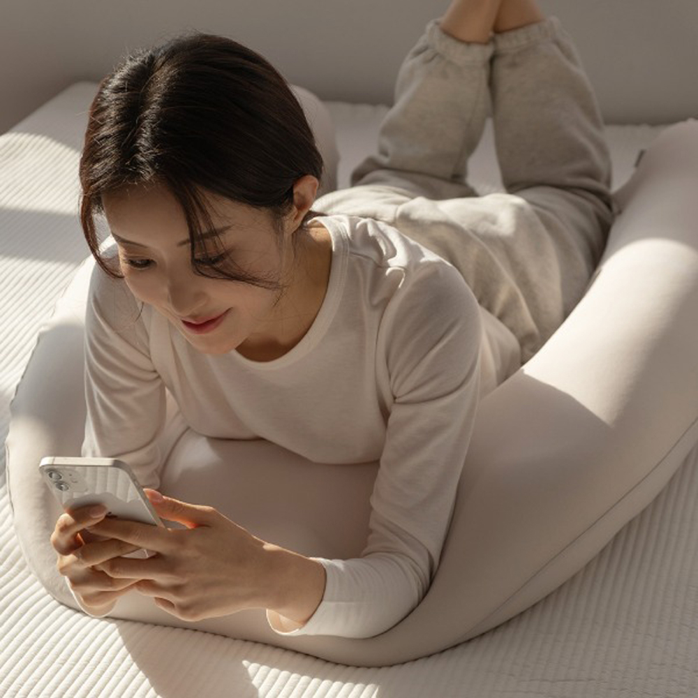 U자형 L자형 여름 쿨 냉감 모찌 바디필로우 롱쿠션 안고자는 긴 베개