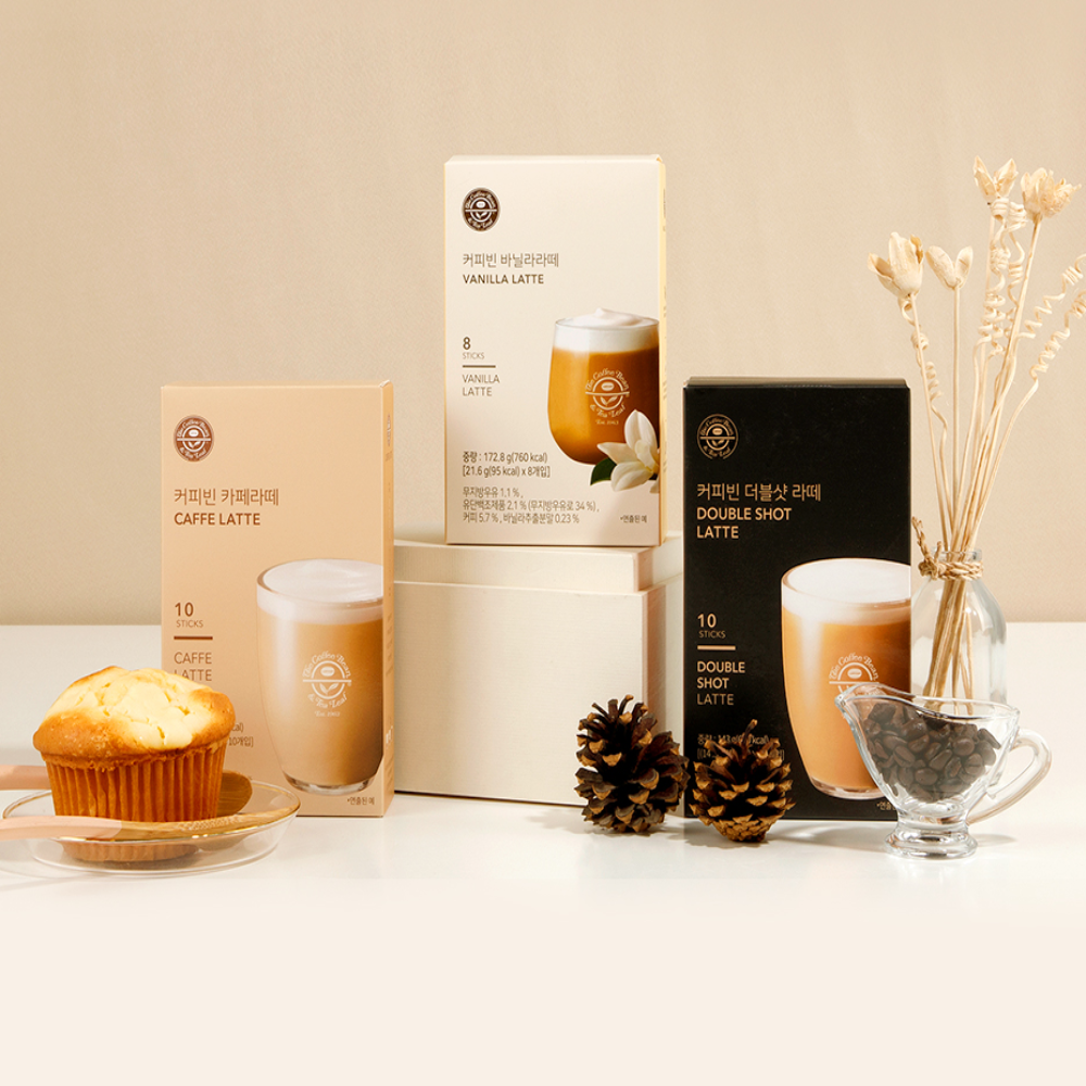 커피빈 바닐라라떼 까페라떼 스틱 아이스커피 파우더 파우치 24개입 - 상세 이미지 5