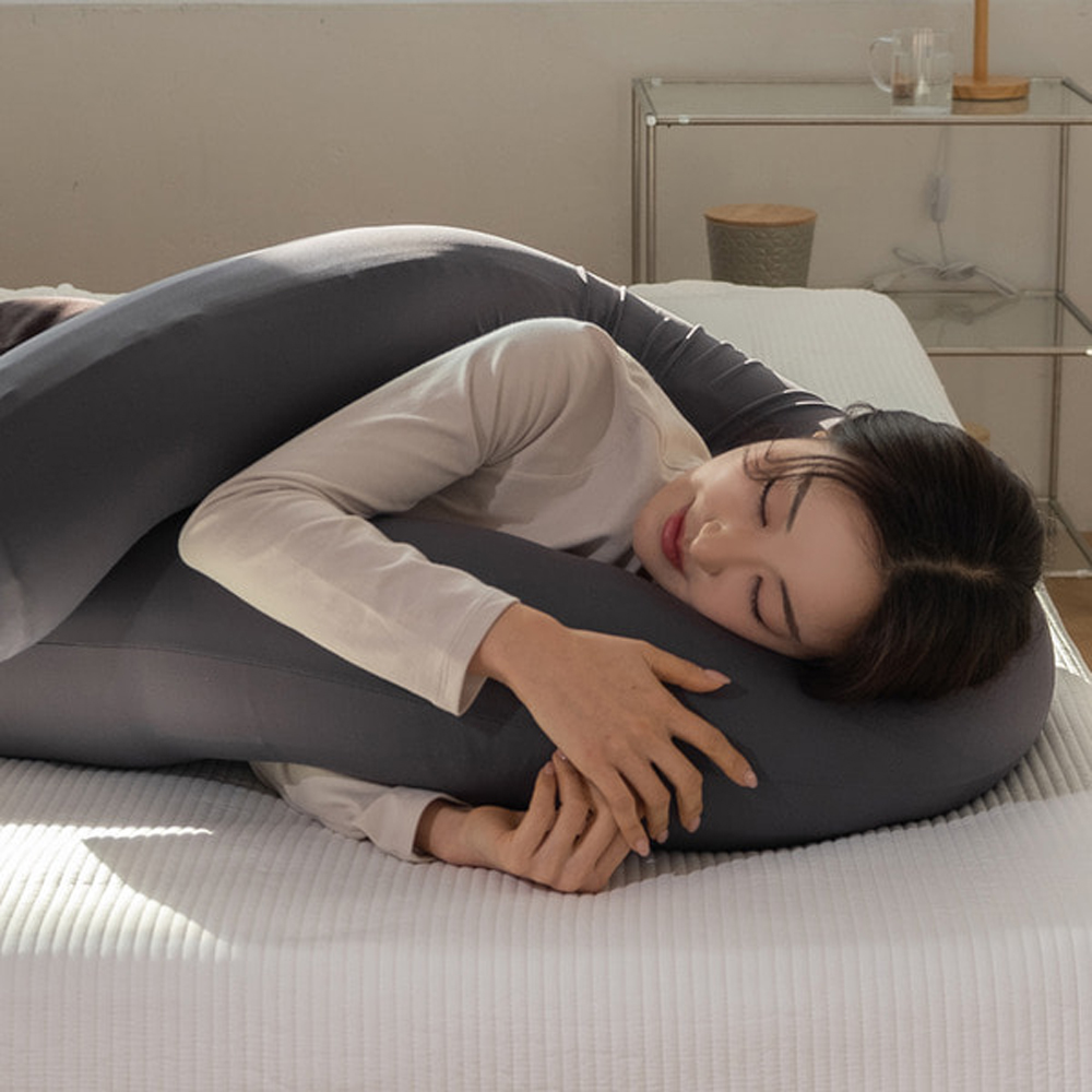 U자형 L자형 여름 쿨 냉감 모찌 바디필로우 롱쿠션 안고자는 긴 베개