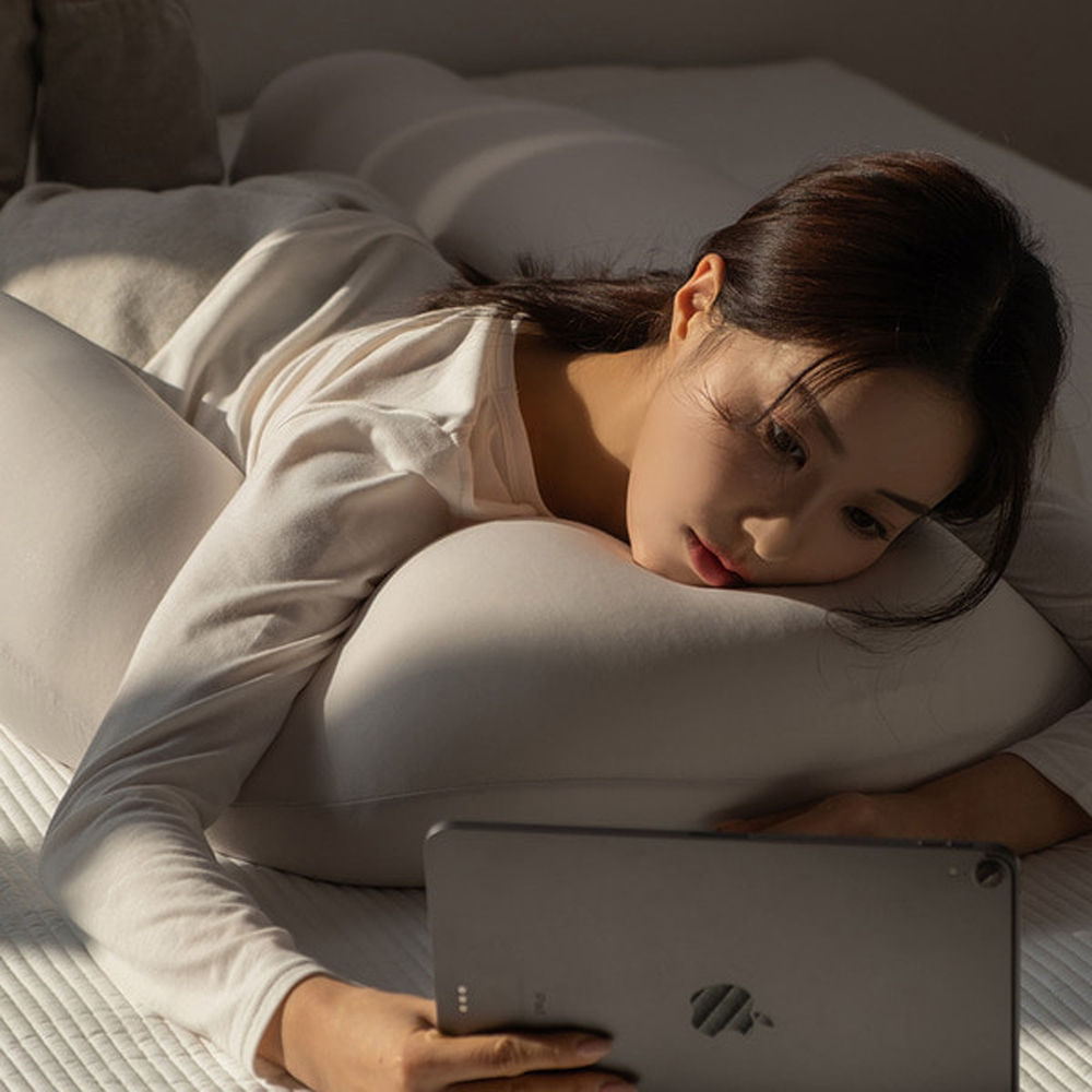 U자형 L자형 여름 쿨 냉감 모찌 바디필로우 롱쿠션 안고자는 긴 베개