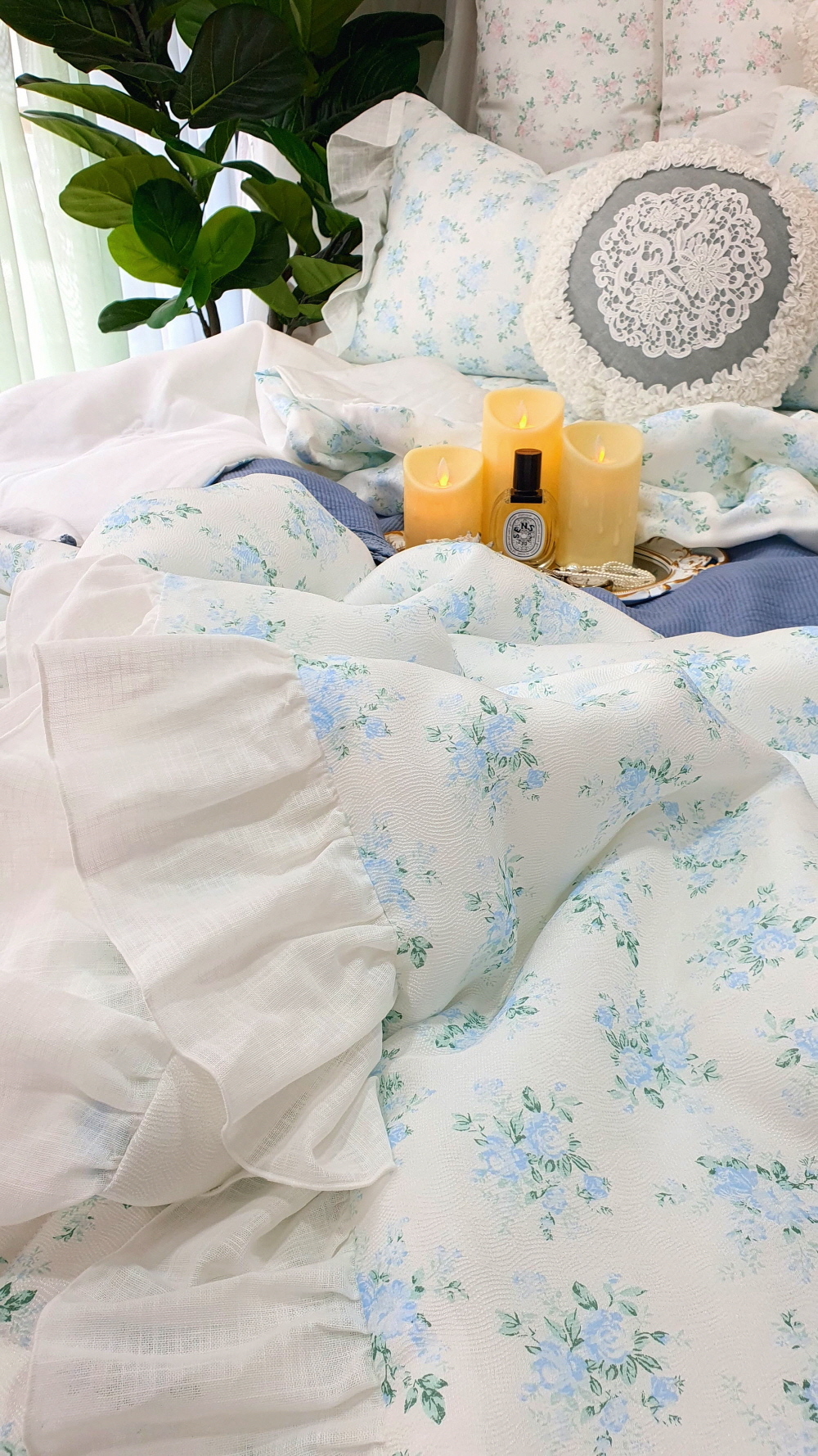 오월 냉감 인견 차렵이불 여름이불세트 라지킹 퀸 슈퍼싱글침구세트