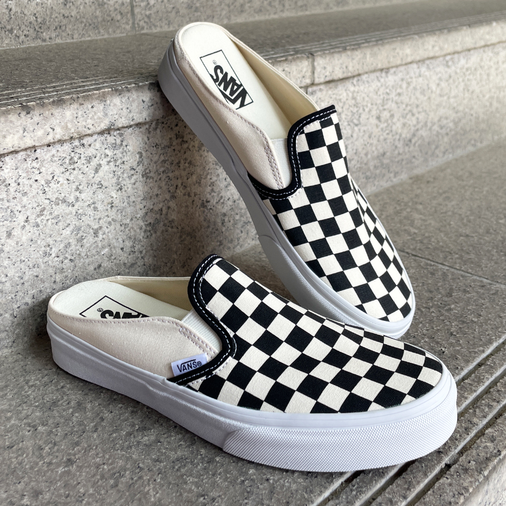 반스 뮬 슬리퍼 운동화 어센틱 올드스쿨 슬립온 체커보드 체크 블로퍼