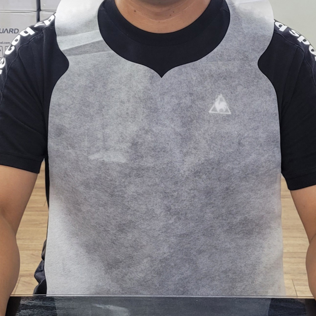 부직포 앞치마 100매 종이 손님 앞치마 식당 손님용 1회용 앞치마