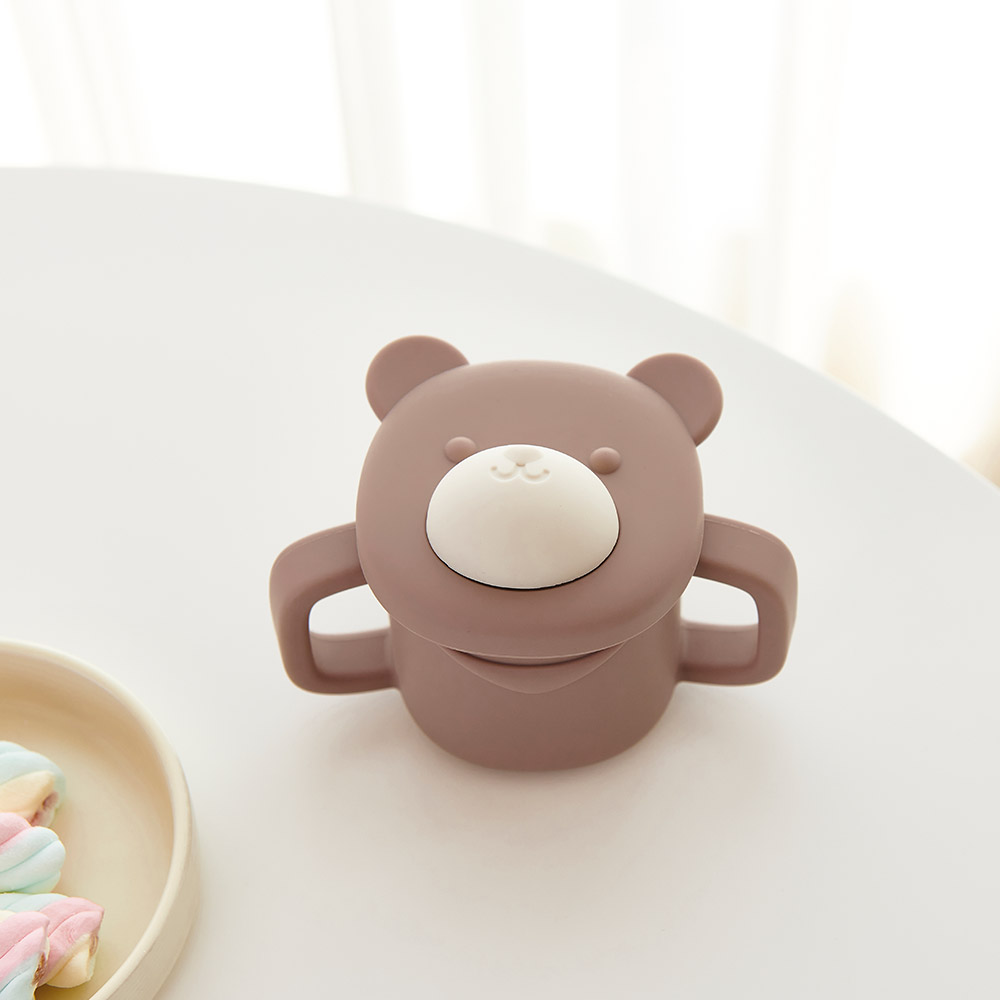 퍼기 곰돌이 자기주도 스파우트컵 브라운1P