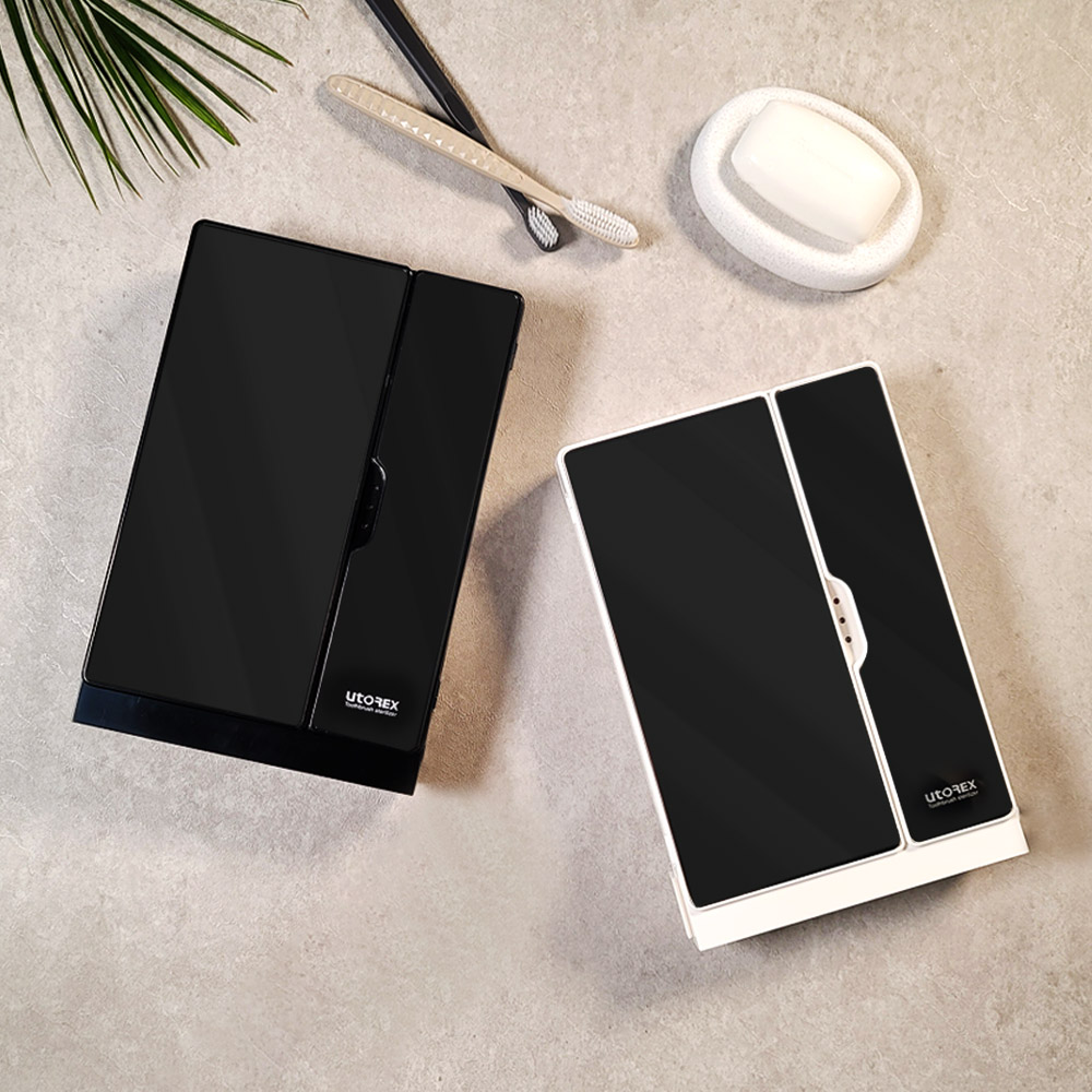 유토렉스 가정용 칫솔살균기 UV LED 살균 히팅 건조기 칫솔소독기 UTC-83UV