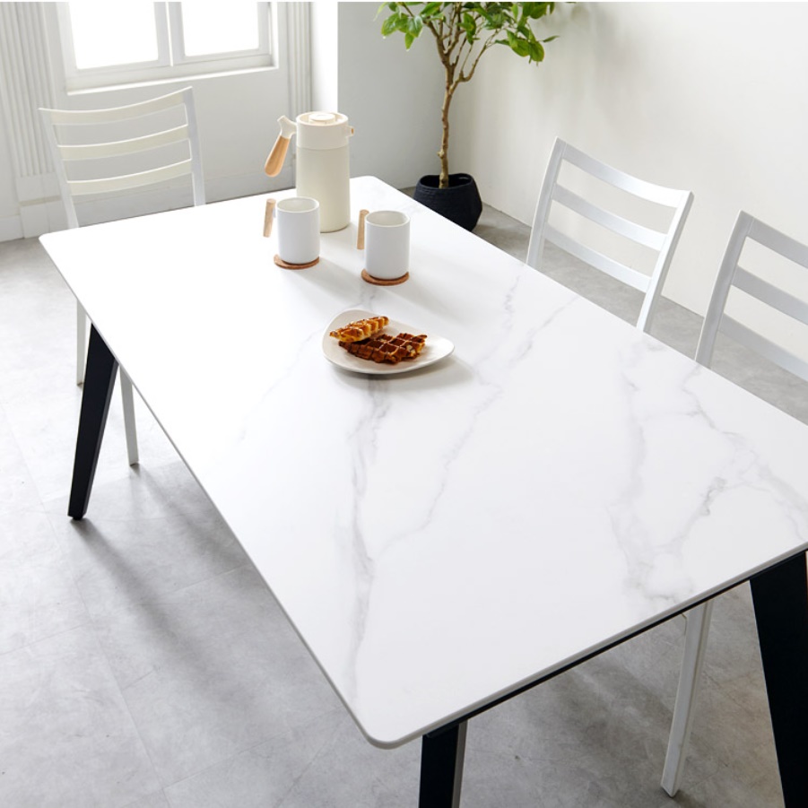 세라믹 상판 식탁 작은 4인용 식탁 대형 큰 일자 식탁