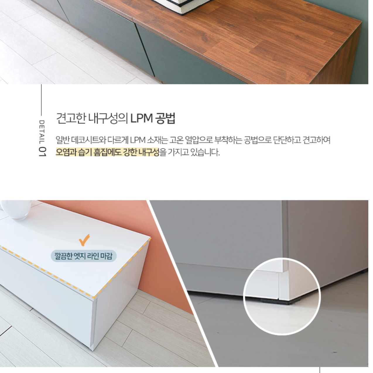 멀바우 낮은 우드 작은 빈티지 협탁 침대 옆 협탁 서랍장 - 상세 이미지 2
