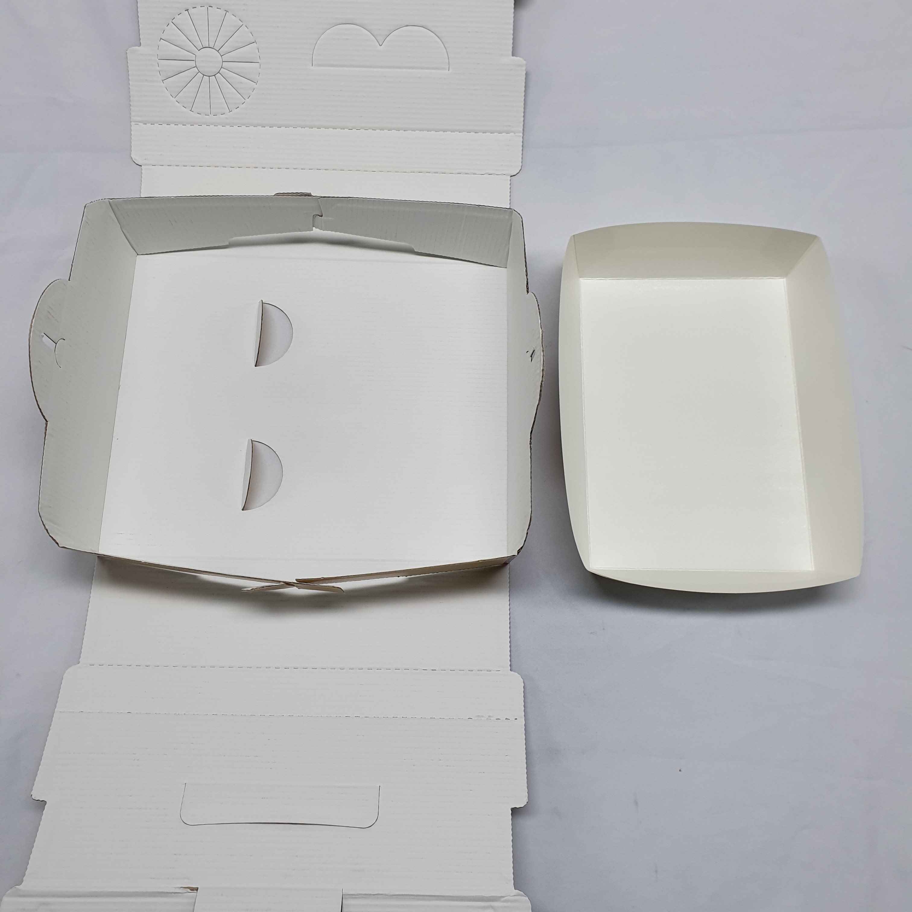 치킨트레이 FC-2 한마리용 특대 200매 216x150x48 mm 종이 포장 용기 속지 - 상세 이미지 5