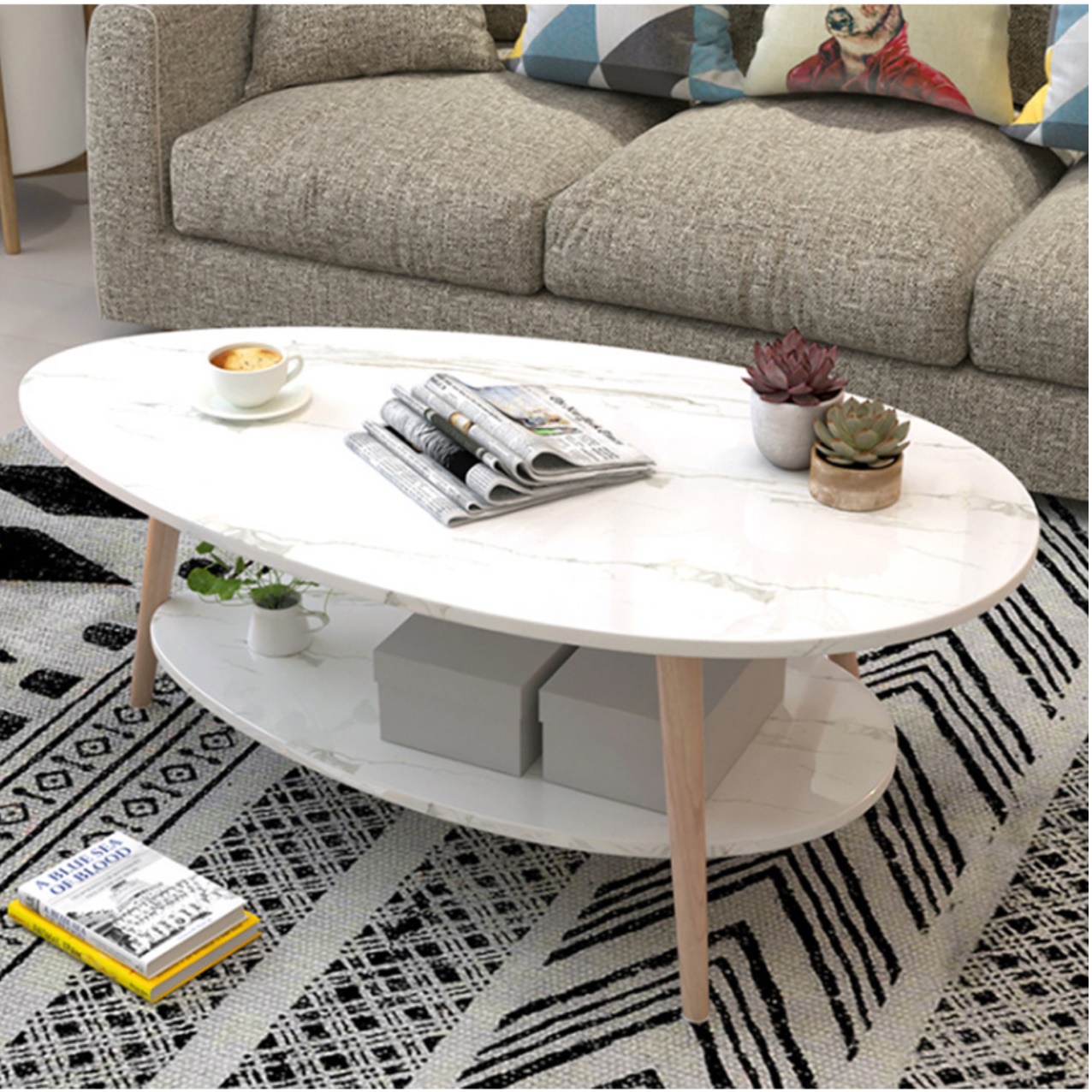 응접실 테이블 높은 쇼파 테이블 기능성 거실 테이블 거실용 탁자