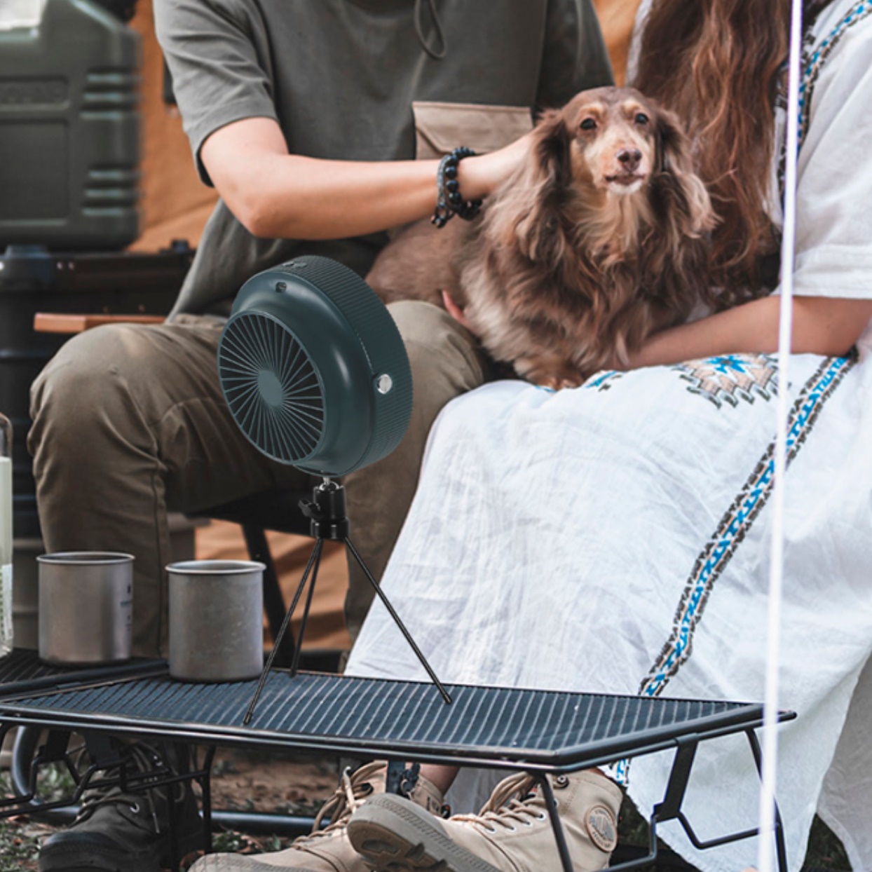 캠핑용선풍기 캠핑선풍기 강아지선풍기 낚시 낚시용 무선써큘레이터