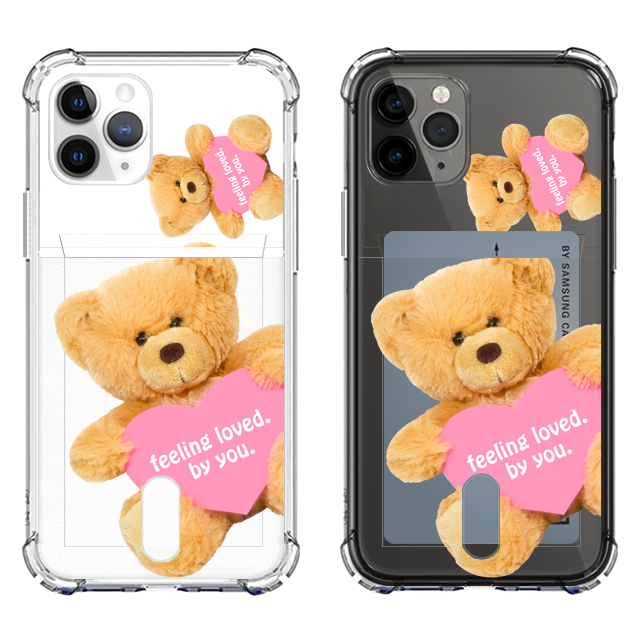 곰돌이 인형 곰 베어 투명 카드 케이스