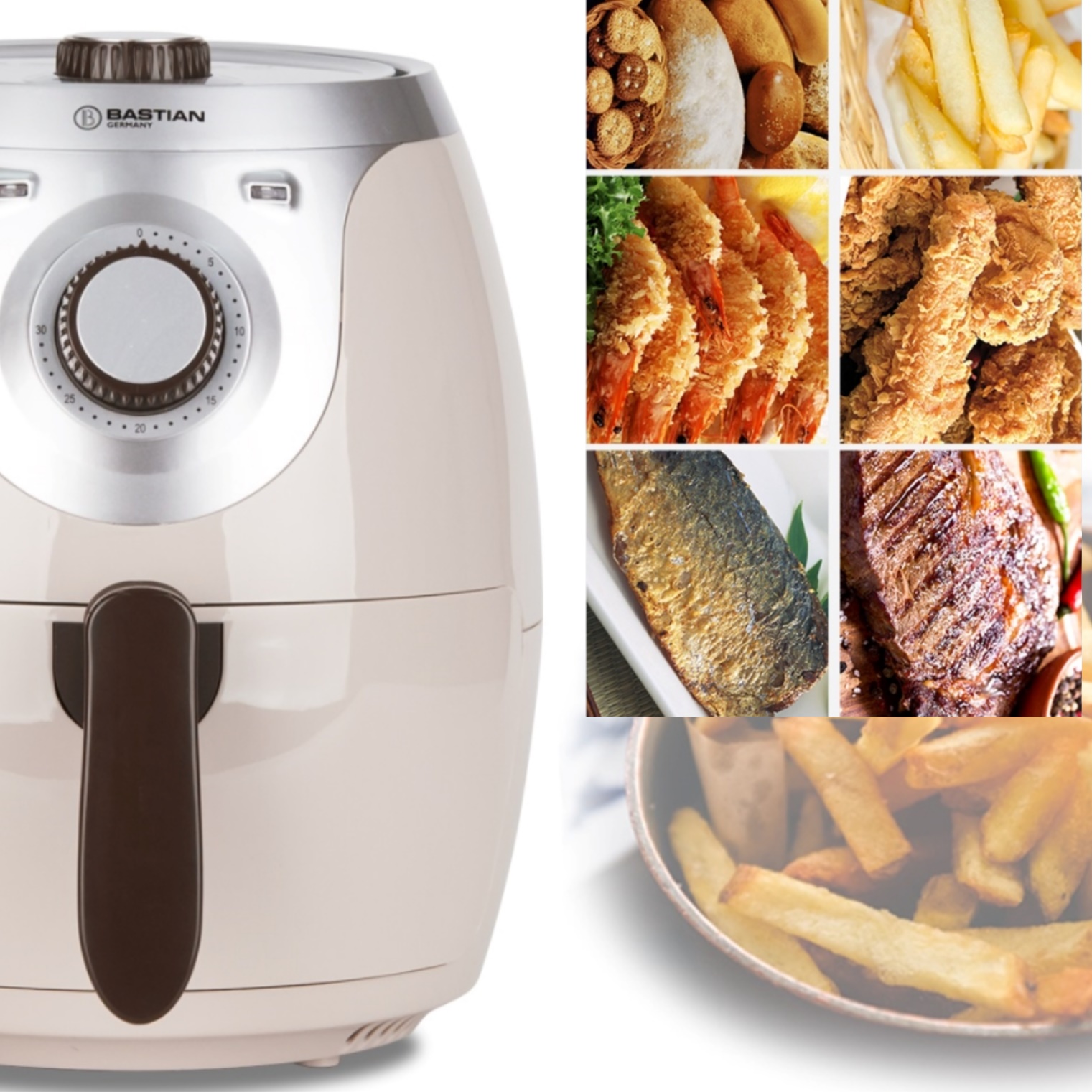 예쁜 화이트 소형 에어프라이어 에어프라이 미니 에어프라이어기