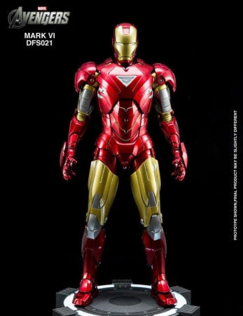 [무비피규어]국내배송 킹아츠 다이캐스트 아이언맨1/8 마크6 피규어