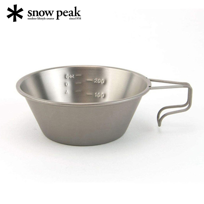 스노우피크 티타늄 시에라컵 캠핑컵 310ml E-104