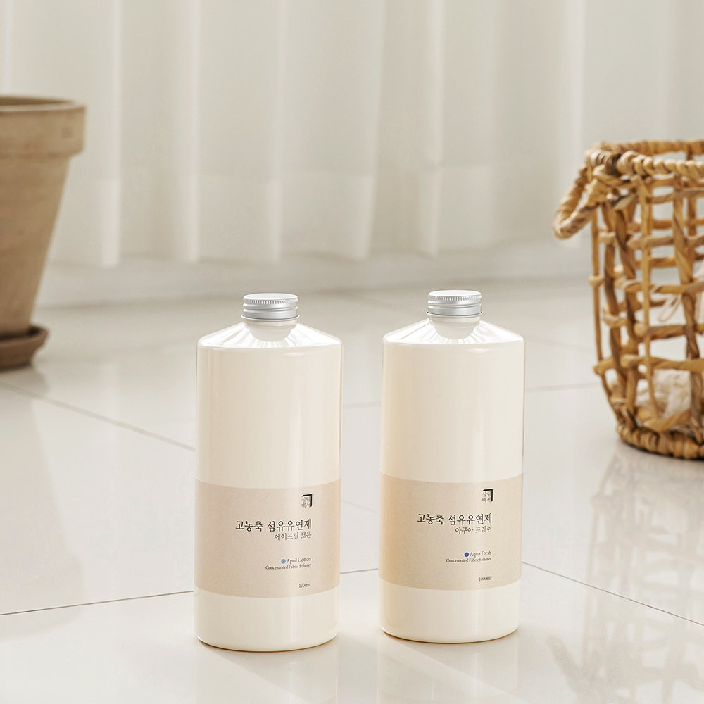 살림백서 고농축 섬유유연제 1L 3개입 에이프릴 퍼퓸 향기좋은 대용량 향좋은 실내건조