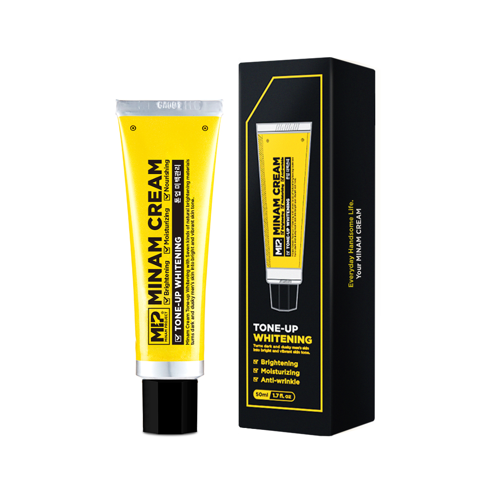 미프 미남크림 톤업 화이트닝 남자 남성 미백 보습 크림 50ml - 상세 이미지 2