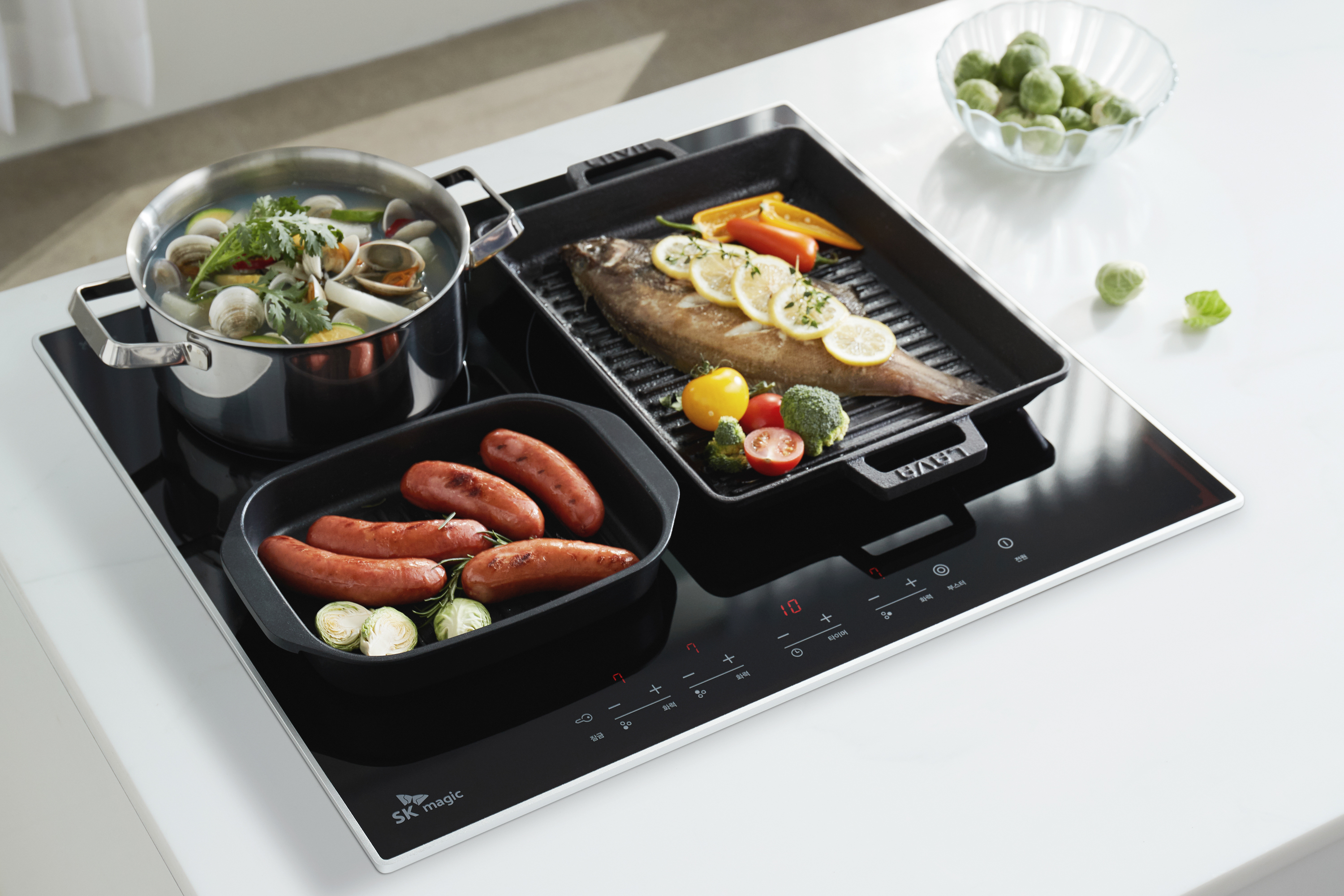 방문설치 3구 인덕션 전기레인지 독일쇼트사상판 ERI4003AN