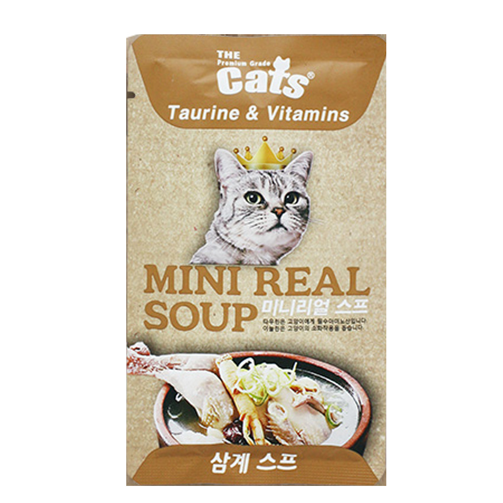 더캣츠 미니리얼 스프 40g 삼계스프맛 고양이 스프 - 상세 이미지 4