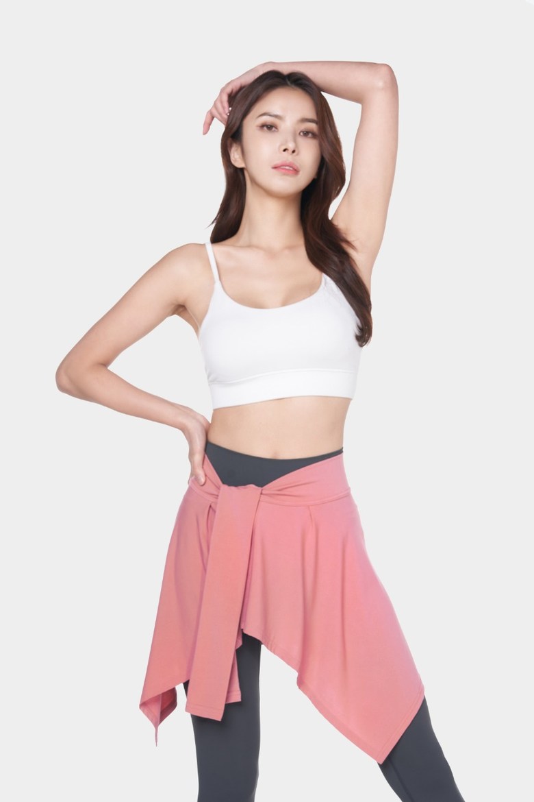 라인 레깅스 힙커버 치마레깅스 커버업 랩스커트 엉덩이가리개 빅사이즈 Y존 이미지 4