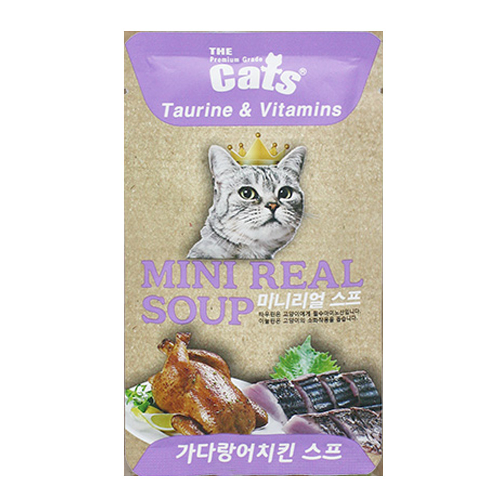 더캣츠 미니리얼 스프 40g 삼계스프맛 고양이 스프 - 상세 이미지 2