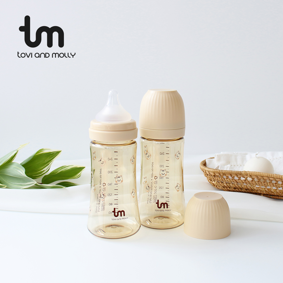 [토비앤몰리] 아기 배앓이 트윈 젖병 돗람이 바닐라 180ml 280ml 노꼭지 - 상세 이미지 4