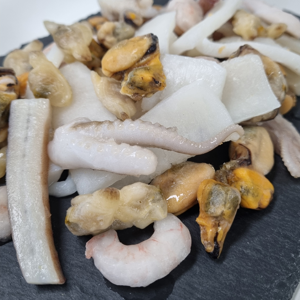 바다한끼 냉동 해물 5종 프리미엄 해물믹스 500g 오징어 새우 바지락 홍합 쭈꾸미 - 상세 이미지 3