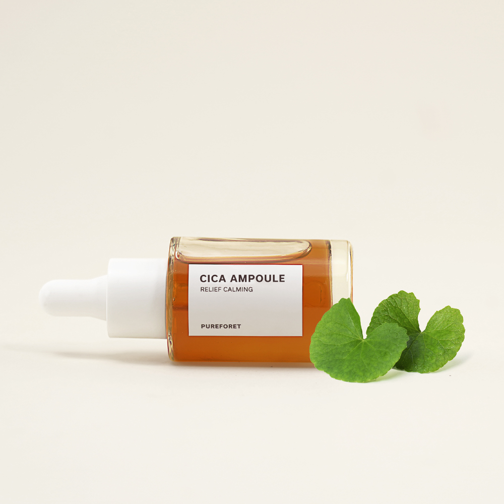 퓨어포레 센텔라 병풀 미백 수분 흔적 잡티 모공 잡티 보습 세럼 진정 시카 앰플 30ml - 상세 이미지 5