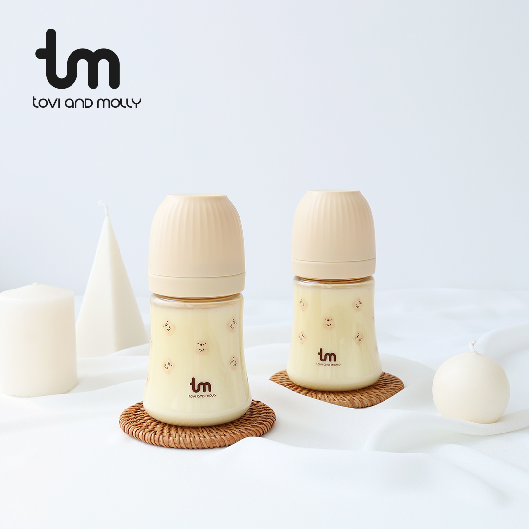 [토비앤몰리] 아기 배앓이 트윈 젖병 돗람이 바닐라 180ml 280ml 노꼭지 - 상세 이미지 3