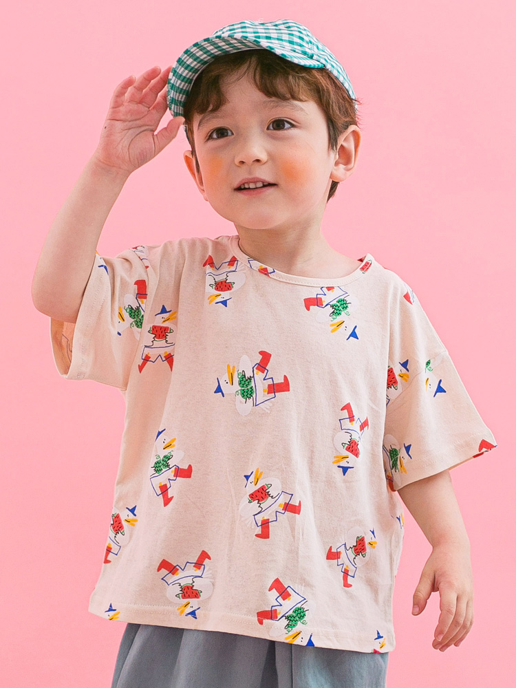 수박티셔츠 남아 여아 아동 데일리룩 등하원룩 형제룩 남매룩 - 상품 이미지