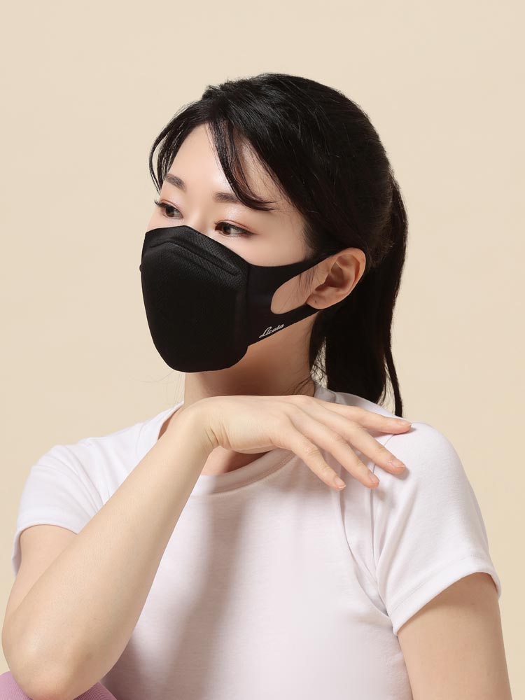 리카타 데이어 육각 마스크 향균 자외선차단 스포츠 빨아쓰는 마스크 / 3개1세트 - 상품 이미지