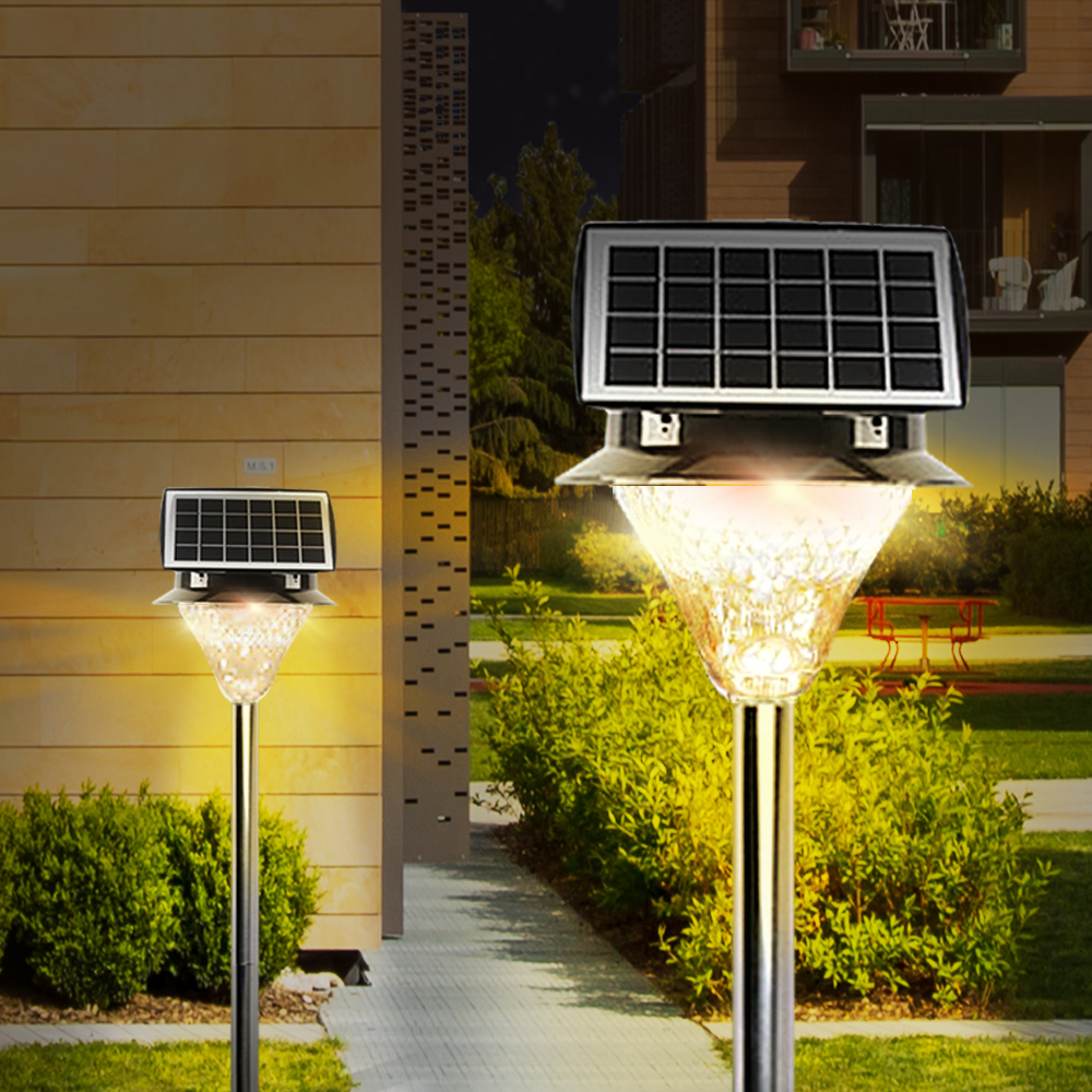 태양광 정원등 태양열 조명 가로등 센서등 전등 LED 전구 잔디 2구 육각등 말뚝