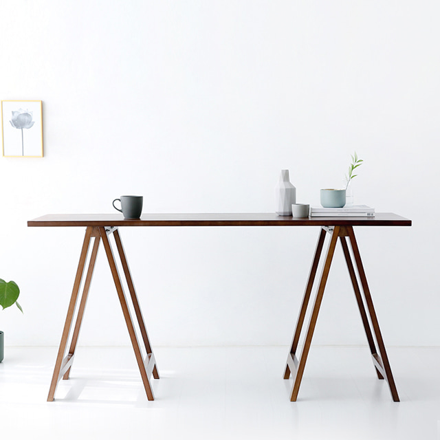 좁고 긴 창가 테이블 베란다 원목 슬림 사이드테이블 1600