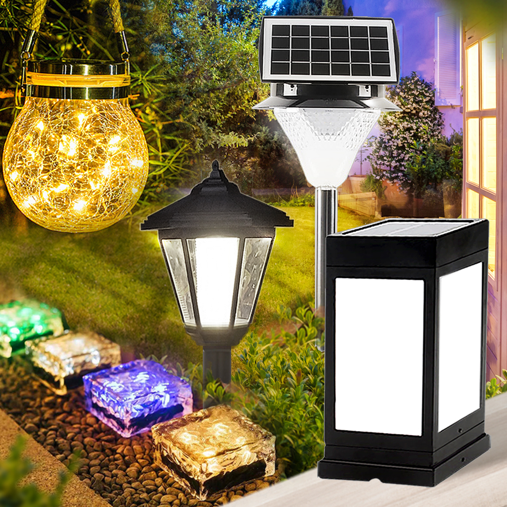 태양광 정원등 태양열 조명 가로등 센서등 전등 LED 전구 잔디 2구 육각등 말뚝