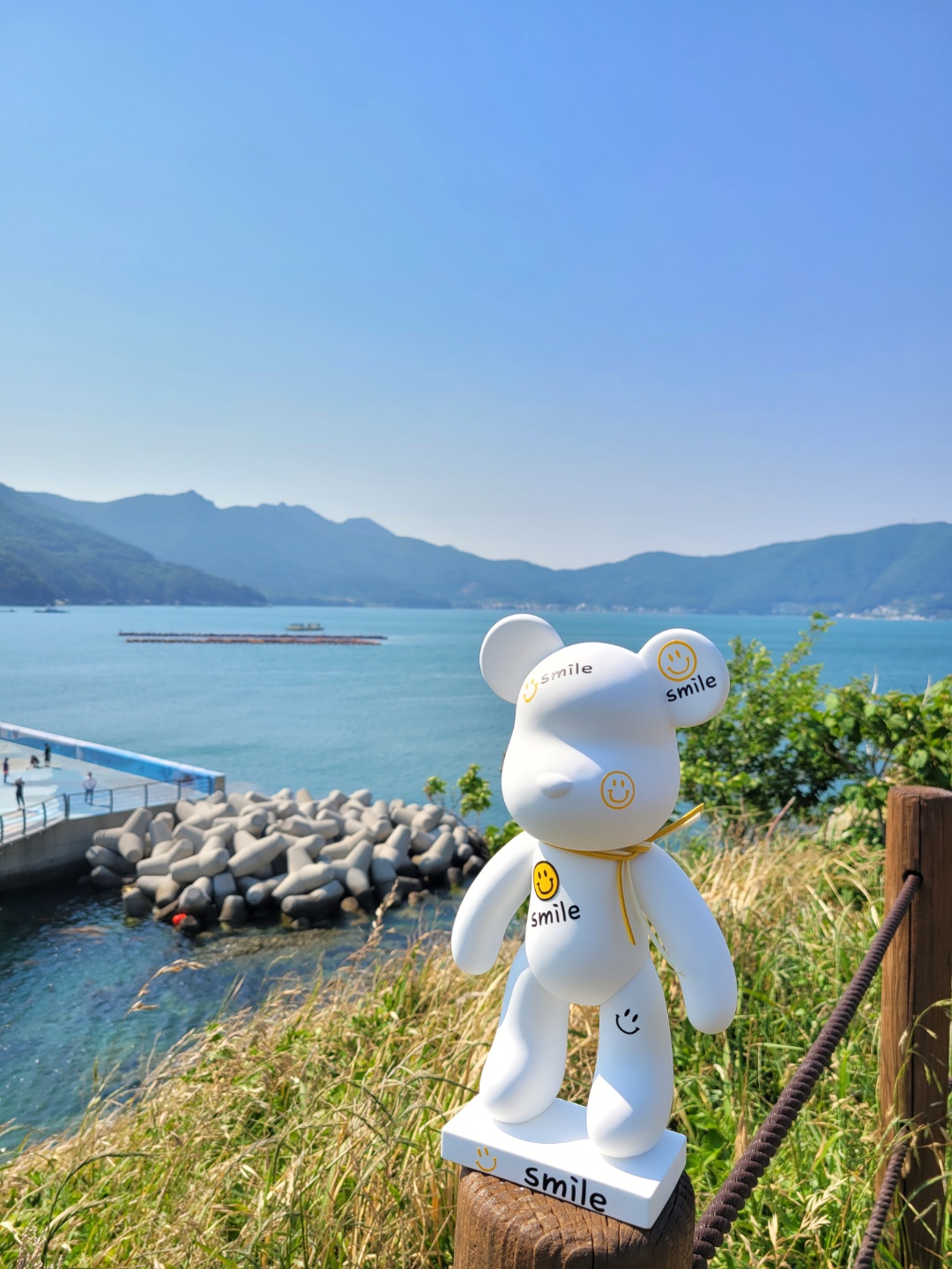 대형 베어브릭 석고방향제 인테리어소품 집들이 생일 선물 스마일 빅베어 웜코튼