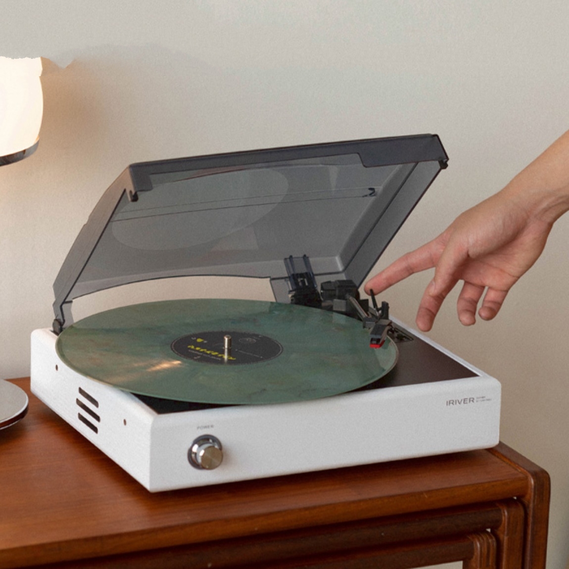 lp 플레이어 블루투스 턴테이블 스피커 휴대용 레코드 플레이어 