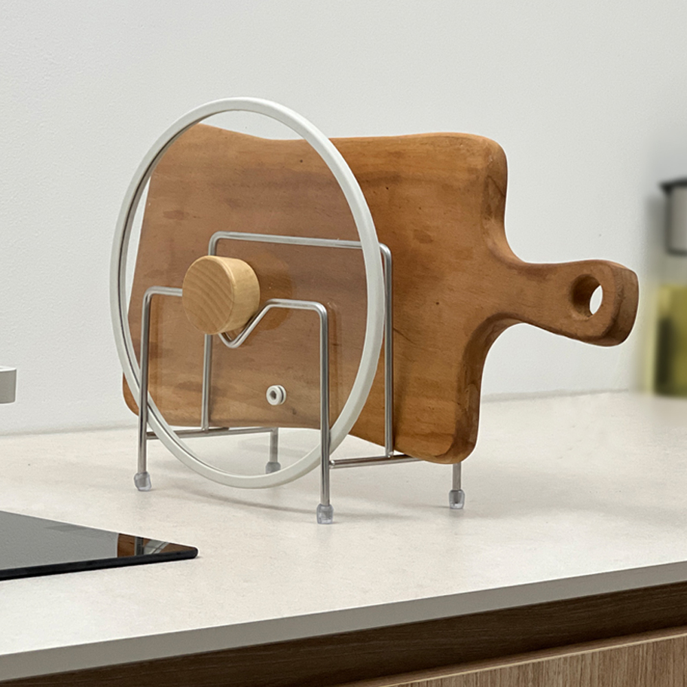 304 스텐 싱크대 냄비뚜껑 걸이 거치대 정리대 보관 정리 도마 꽂이 건조대