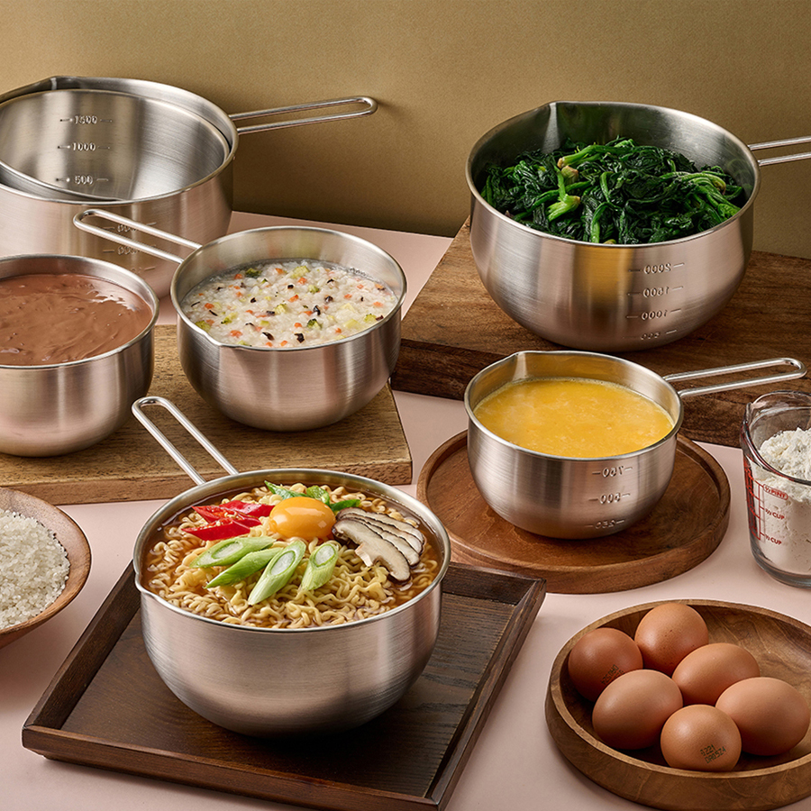스텐 계량 손잡이 믹싱볼 스텐볼 냄비 14cm