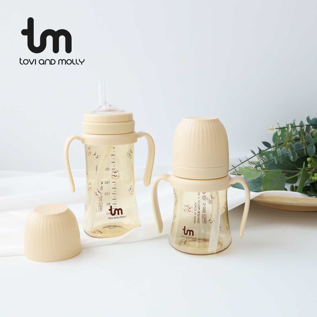 [토비앤몰리] 새지않는 아기 유아 물컵 이유식 자기주도 빨대컵 돗람이 바닐라 180ml 280ml 이미지 8