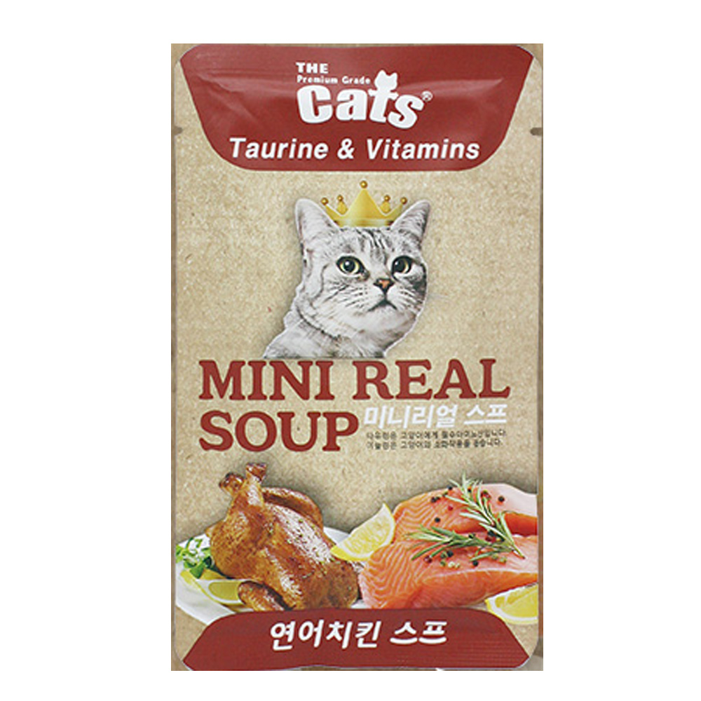 더캣츠 미니리얼 스프 40g 삼계스프맛 고양이 스프 - 상세 이미지 3