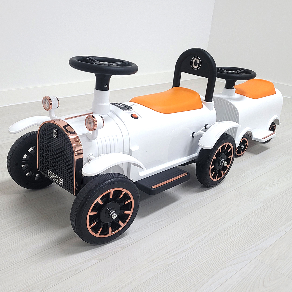 몬스터토이즈 레트로트레인 2인승 유아전동차 기차 아기 전동자동차 붕붕카