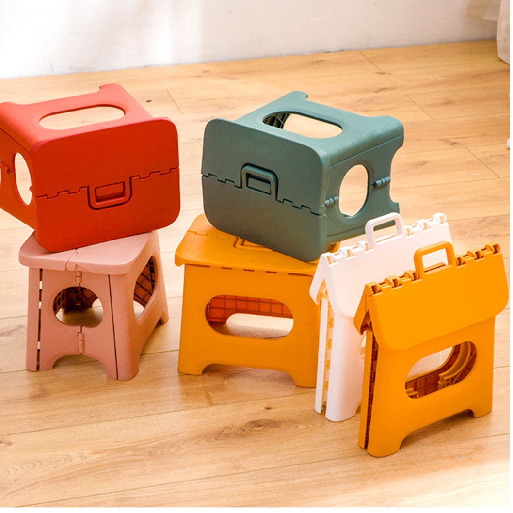 캠핑 스툴 어린이 캠핑 의자 초경량 의자 소 레드 - 상품 이미지