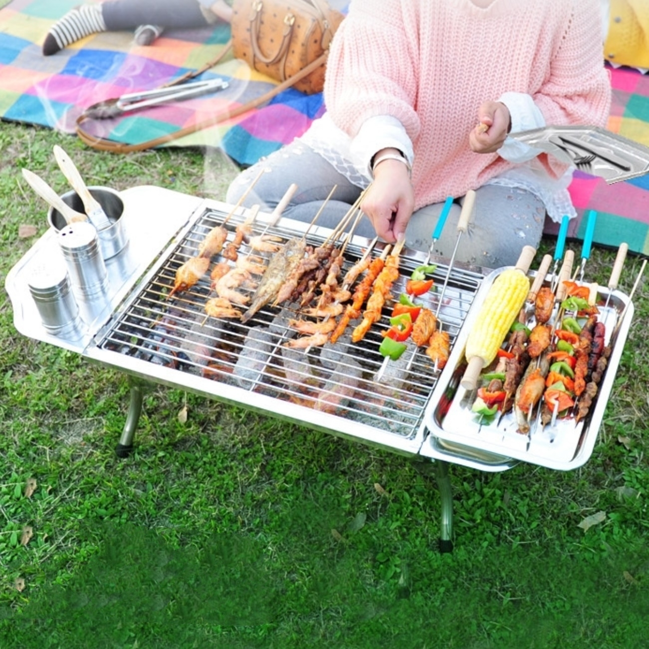 펜션 숯불구이기 업소용 바베큐 그릴 야외용 화로 중형