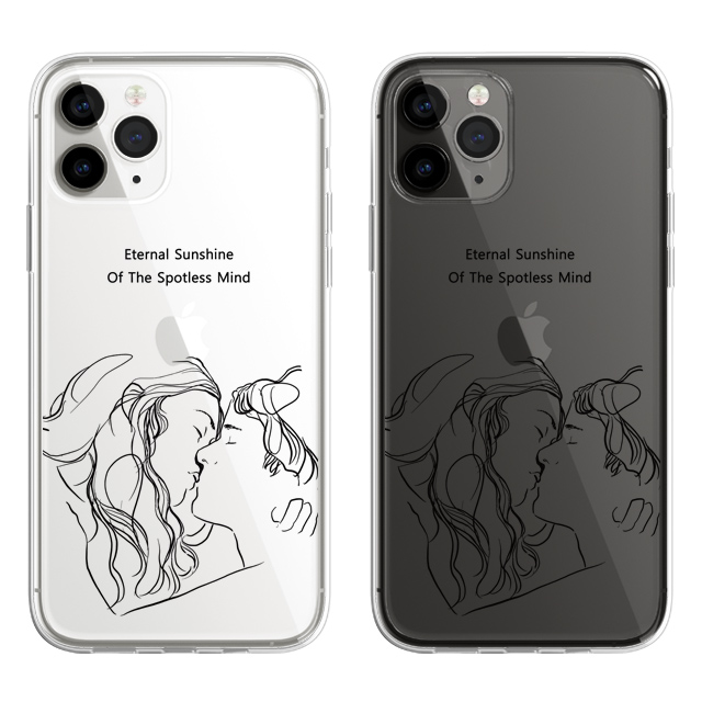 영화 드로잉 일러스트 투명 젤리 케이스 - 상품 이미지