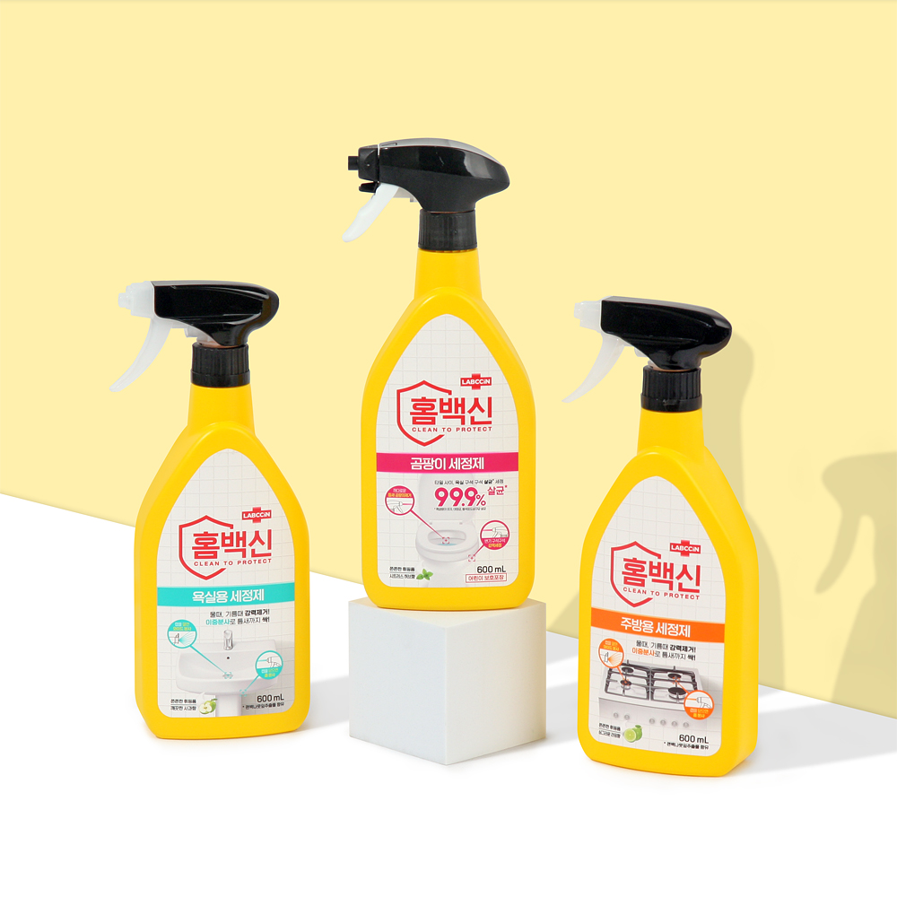 랩신 홈백신 세정제 600ml 욕실용 주방용 청소세제 물때 찌든때 곰팡이 제거