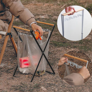 다용도 봉투 걸이 휴대용 접이식 캠핑용 캠핑 쓰레기 휴지 통 분리수거 거... 운동러 솔직 후기 | 실사용 리뷰 - 상품 이미지 3