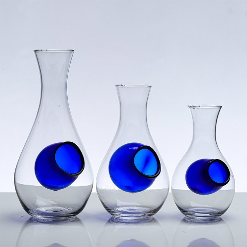 히야또 유리 사케병 350ml 도쿠리 술병 청주병 호리병 - 메인 이미지